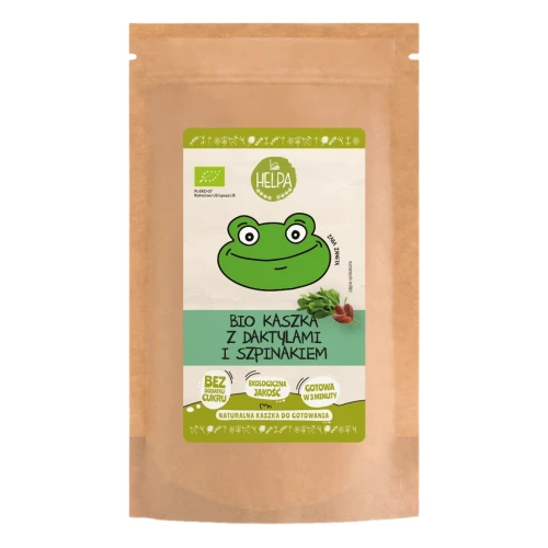 Bio Kaszka Owsiana z Daktylami i Szpinakiem