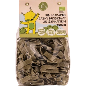 Bio Makaron Jasny Orkiszowy ze Szpinakiem Wstążki 250 g